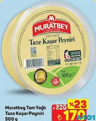 MURATBEY TAM YAĞLI TAZE KAŞAR PEYNİRİ 500 G MURATBEY TAM YAĞLI TAZE KAŞAR PEYNİRİ 500 G